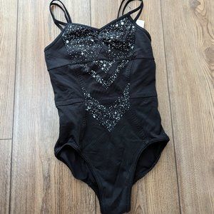 Lululemon Ivivva Black with Glitter Swimsuit